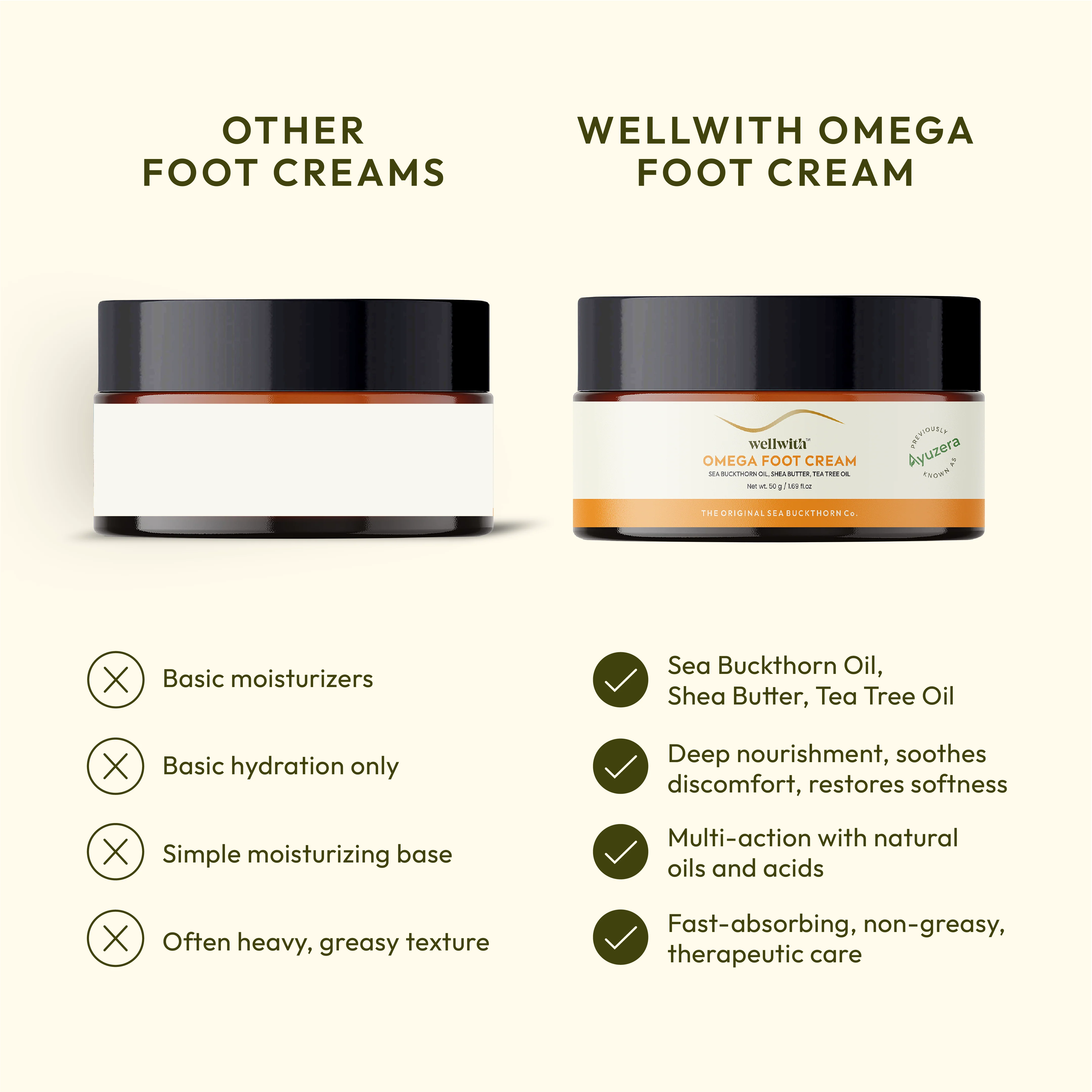 Sea Buckthorn Foot cream 50gm - Image 4
