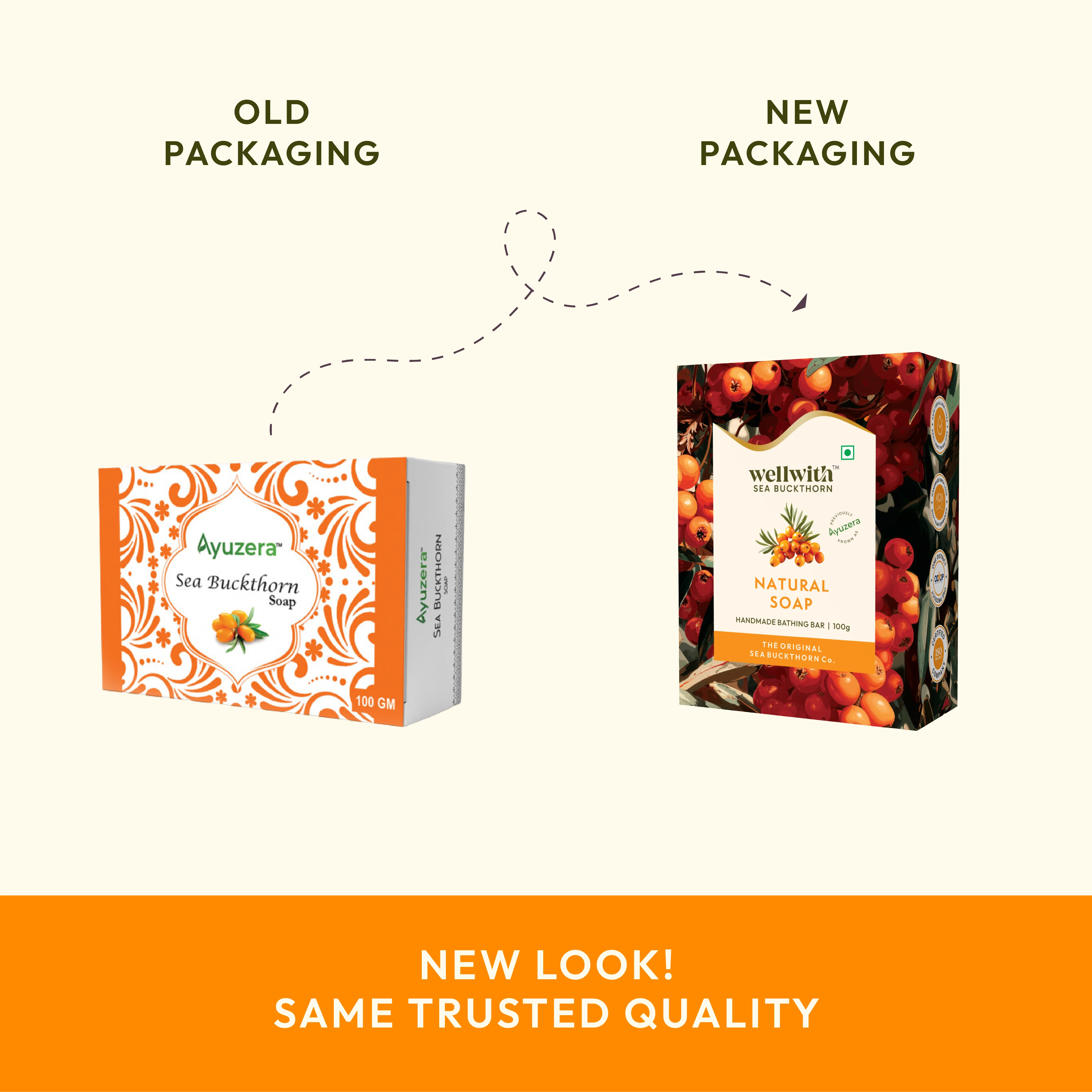 Sea Buckthorn Natural Soap 100gm - Image 3