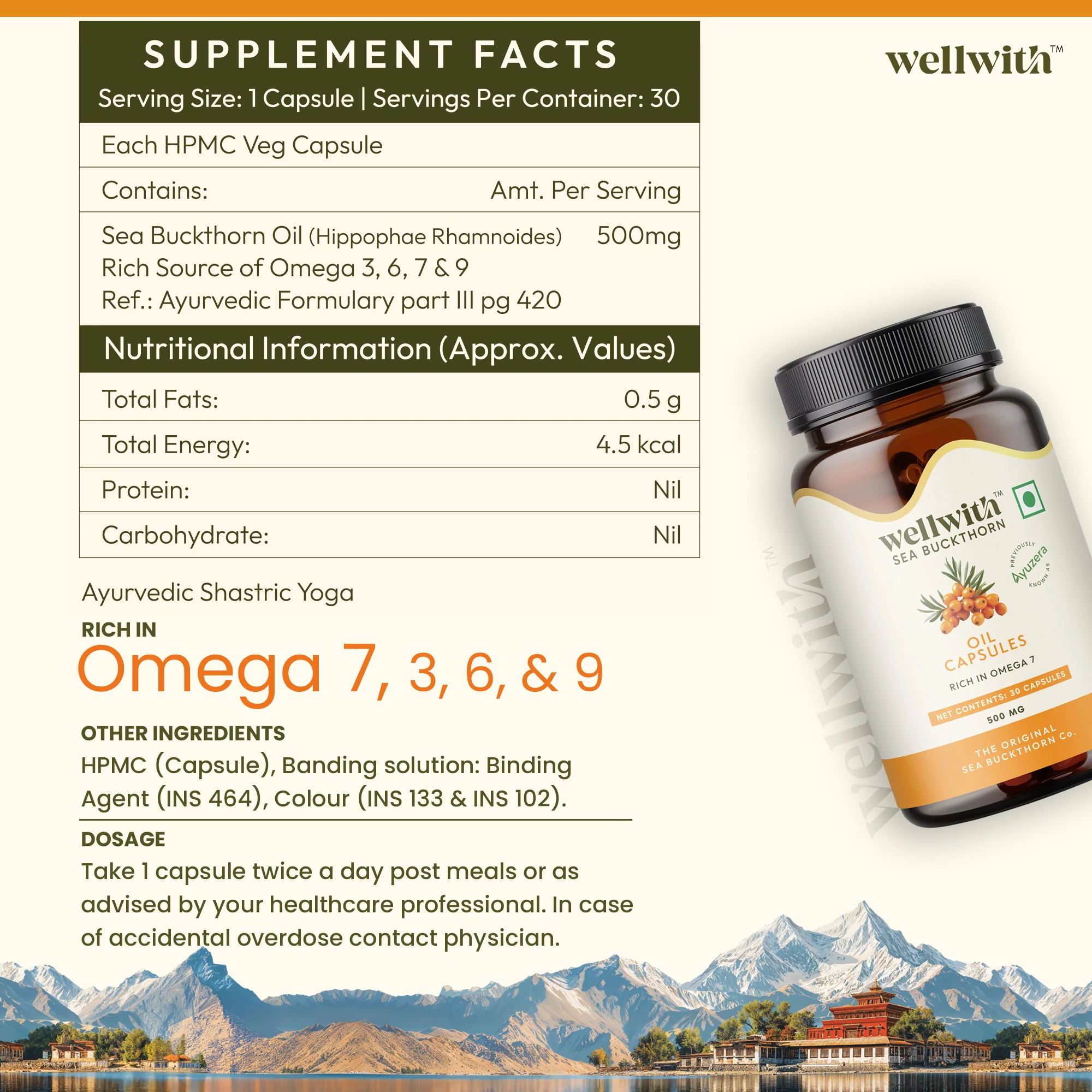 Sea Buckthorn Oil Capsules (30 Capsules) - Image 6