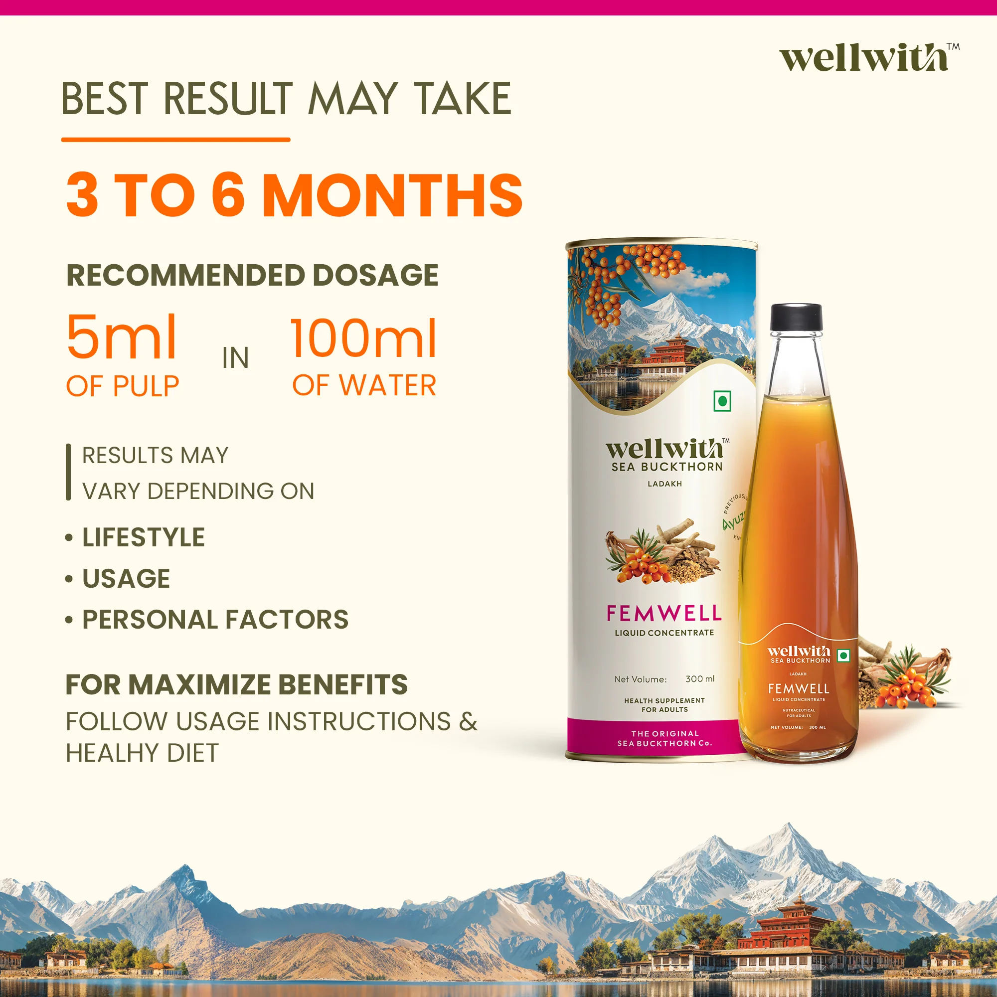 Sea Buckthorn FemWell 300ml - Image 8