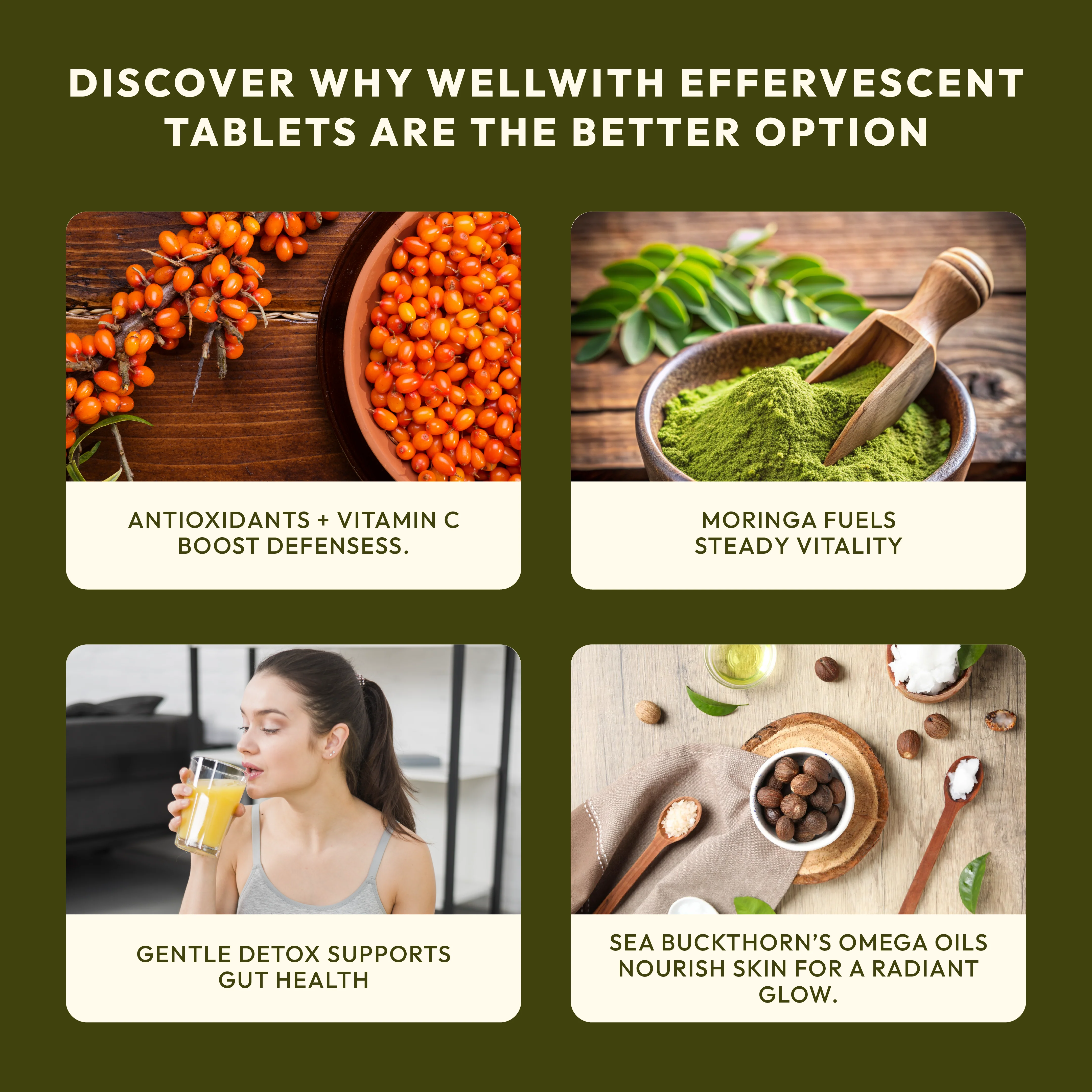 Sea buckthorn + Moringa Effervescent 15 Tablets - Image 3